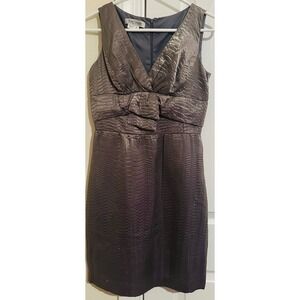 Kay Unger Bronze Dress Sleeveless Cocktail Party Dress Size 4‎